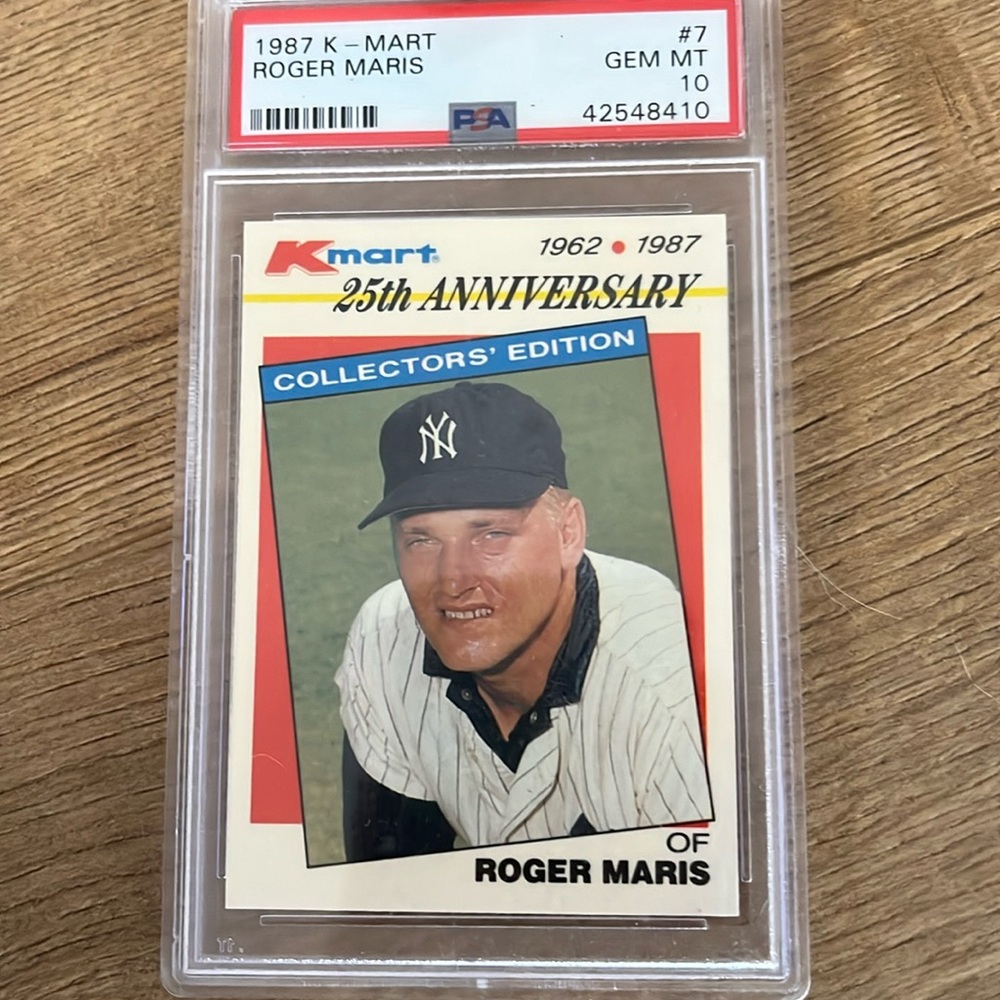 1987 Kmart Roger Maris psa 10 25th anniversary collectors edition